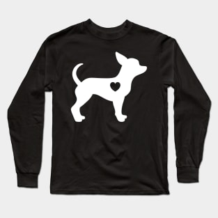 Chihuahua Love Heart Gift Long Sleeve T-Shirt